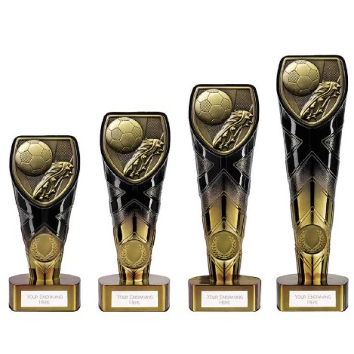 FUSION COBRA BOOT AND BALL RESIN TROPHY - 4 SIZES 15CM - 22.5CM